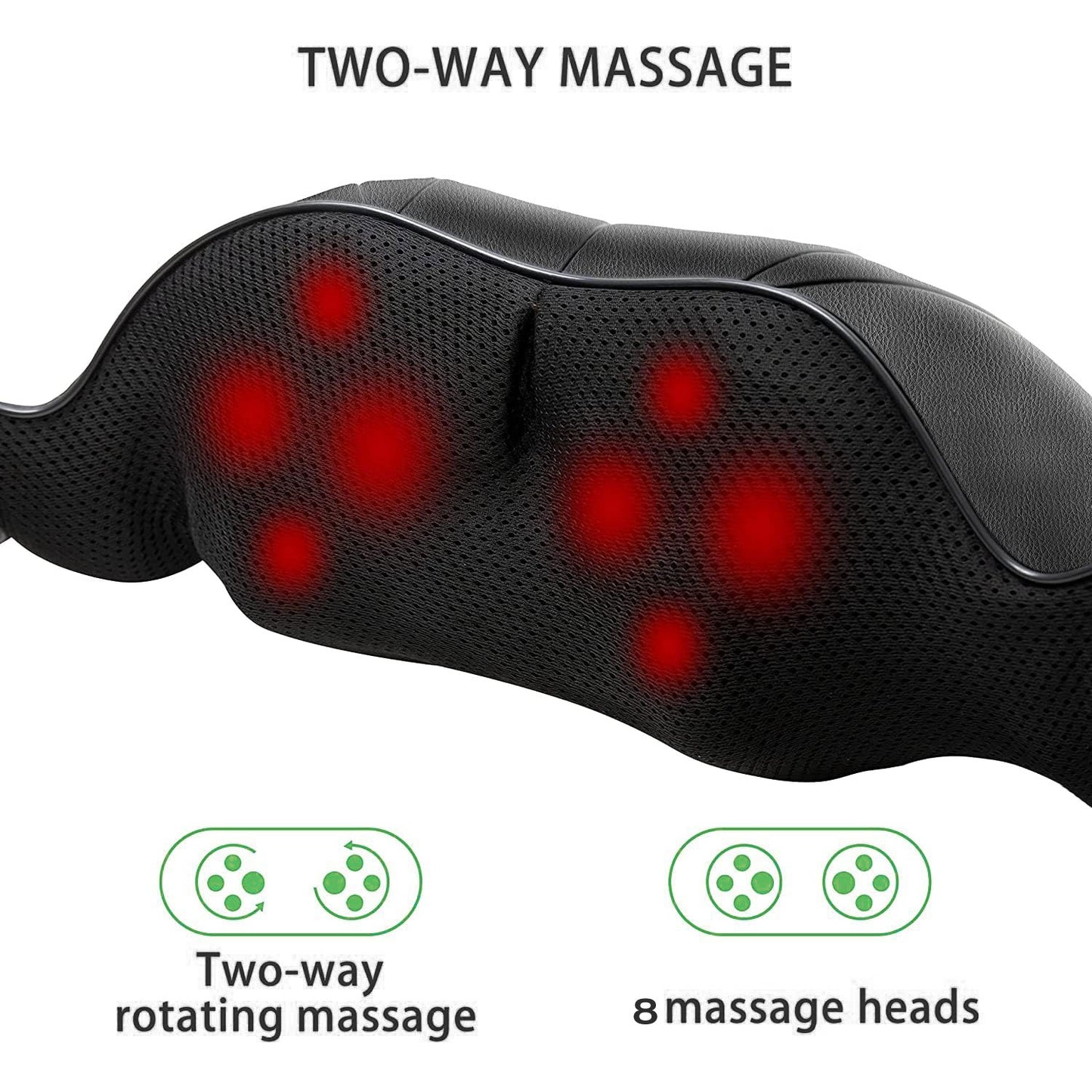 Neck Massager with Heat, Deep Tissue Kneading Back and Shoulder Massager for Pain Relief, Gifts for Women, Men, Mom, Dad