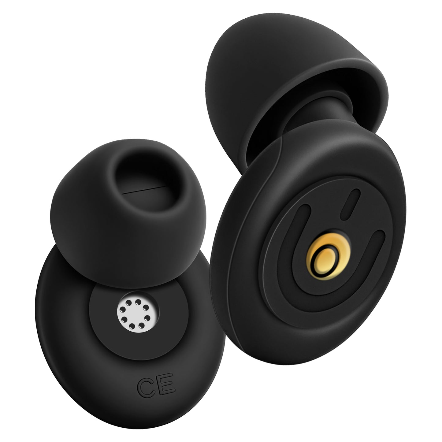 IOOKNA Ear Plugs, Soft Ear Plugs for Concert, Comfortable Reusable Noise Cancelling Earplugs for Sleeping, Traveling, Focusing, Working (Black)