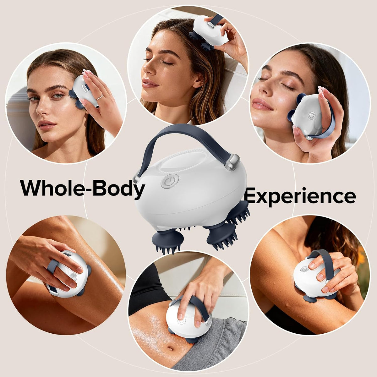 Electric Head Scalp Massager, Rechargeable Scalp Massager